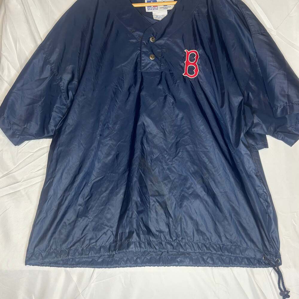 Russell Boston Red Sox Baseball Batting Short Sleeve Windbreaker Large